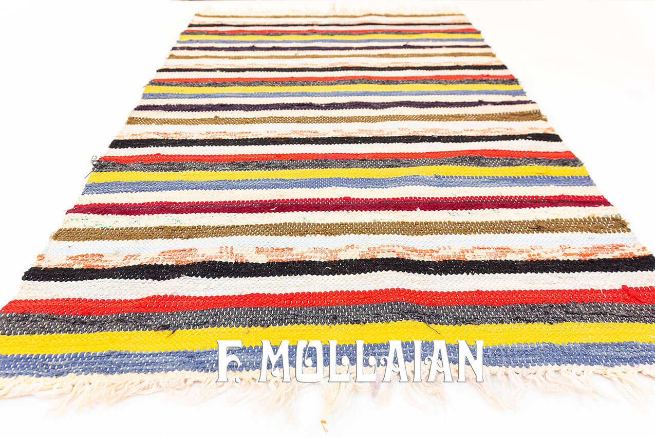 Scandinavian Rug Flat Weave n°:676989